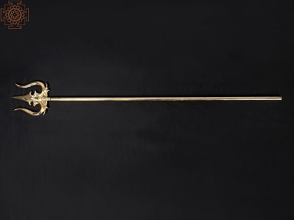 Large Hindu Trident (Trishul) | Brass