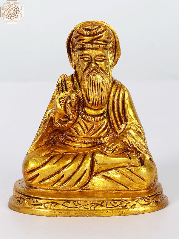 3" Small Guru Nanak Dev Ji in Brass