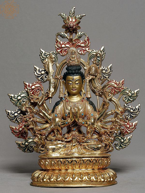 11" Japanese Durga (Juntei Kannon or Chandi)