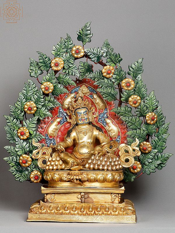 22" Tibetan Buddhist Kubera Idol from Nepal