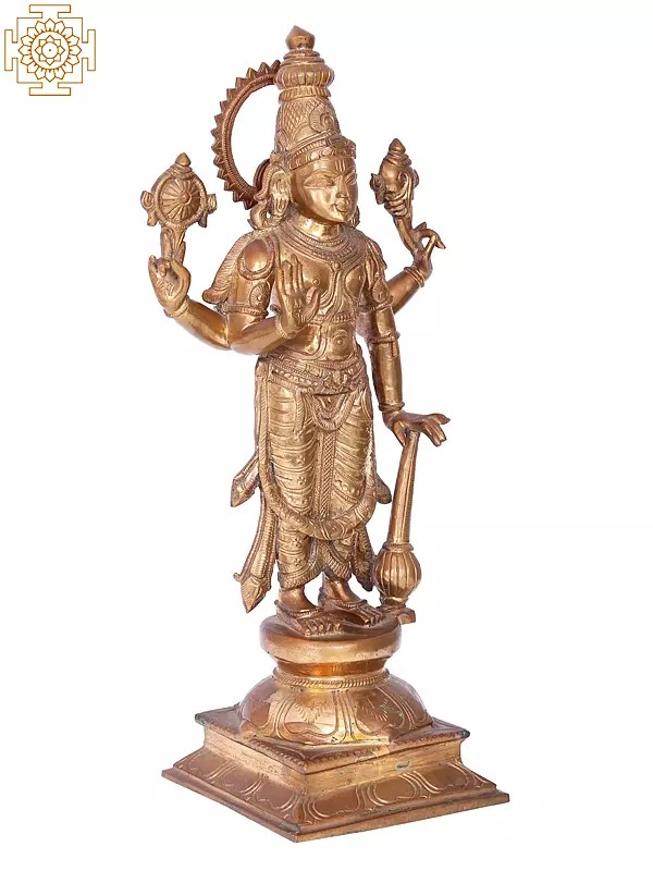 17'' Satya Narain | Madhuchista Vidhana (Lost-Wax) | Panchaloha Bronze from Swamimalai