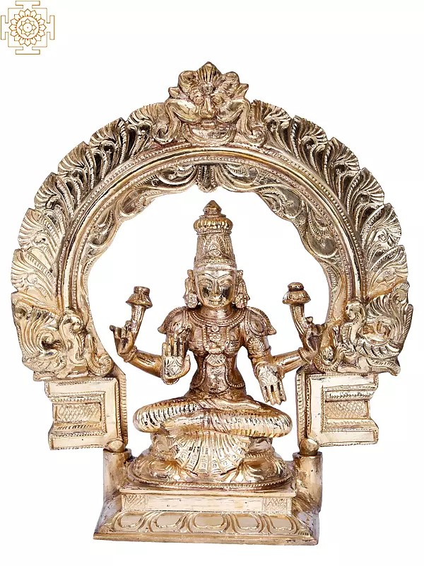 13'' Goddess Lakshmi | Madhuchista Vidhana (Lost-Wax) | Panchaloha Bronze from Swamimalai