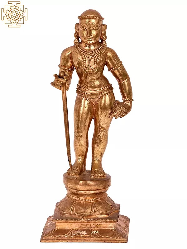 9'' Palani Andavar (Karttikeya) | Madhuchista Vidhana (Lost-Wax) | Panchaloha Bronze from Swamimalai
