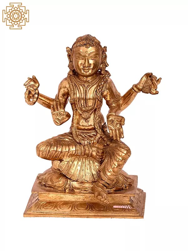 9'' Bala Tripura Sundari | Madhuchista Vidhana (Lost-Wax) | Panchaloha Bronze from Swamimalai