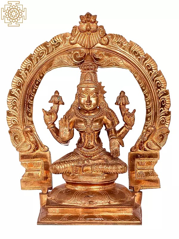 12'' Goddess Lakshmi Panchaloha Bronze Idol from Swamimalai | Madhuchista Vidhana (Lost-Wax)