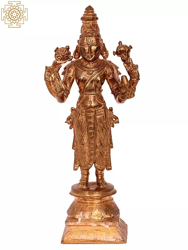 8'' Dhanvantari | Madhuchista Vidhana (Lost-Wax) | Panchaloha Bronze from Swamimalai