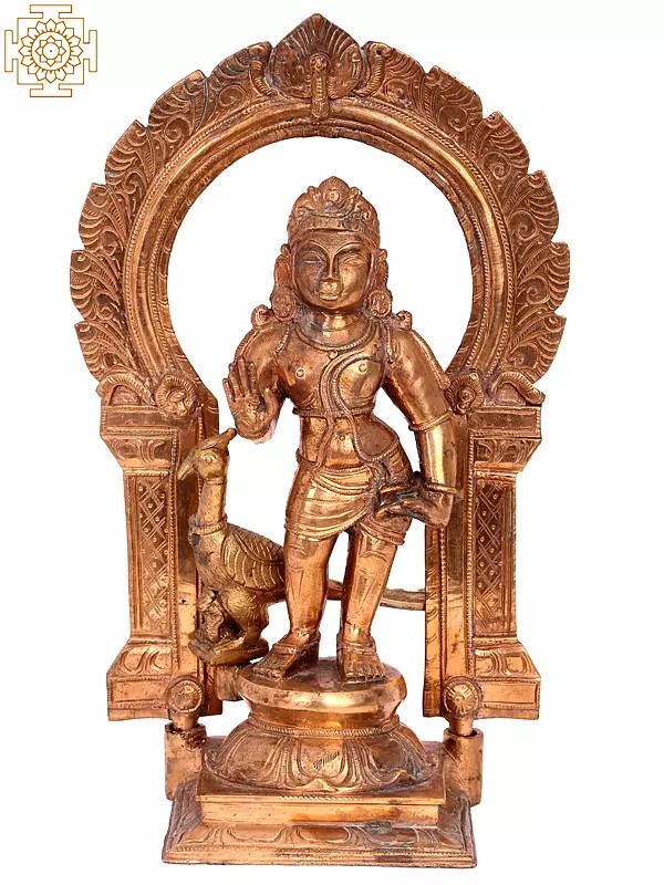 11'' Bala Murugan (karttikeya) | Madhuchista Vidhana (Lost-Wax) | Panchaloha Bronze from Swamimalai