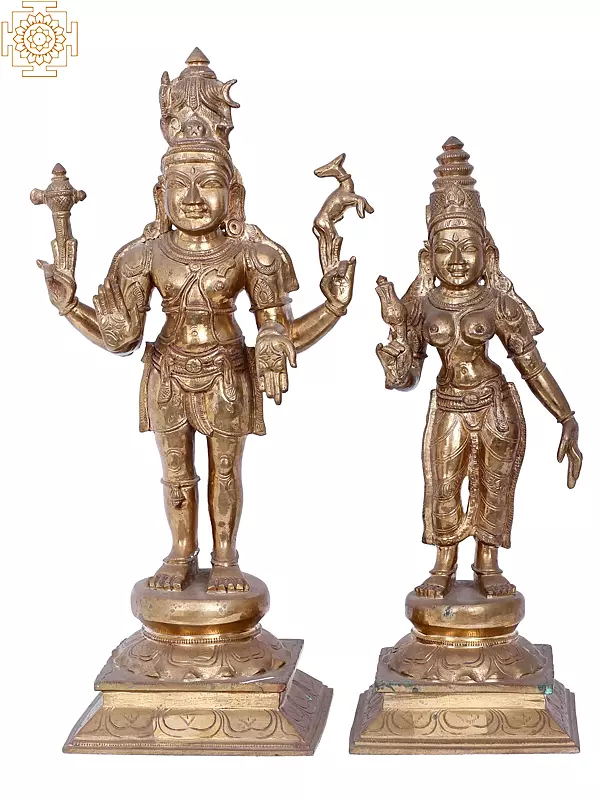 Large Shiva Parvati Bronze Statue | Lost-Wax Casting