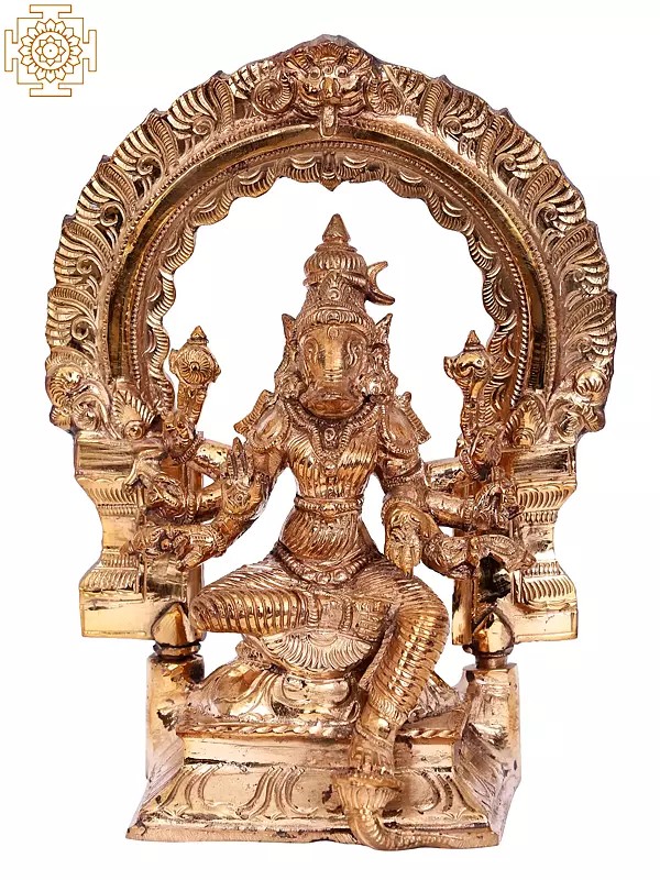 7'' Eight Armed Goddess Varahi | Madhuchista Vidhana (Lost-Wax) | Panchaloha Bronze from Swamimalai