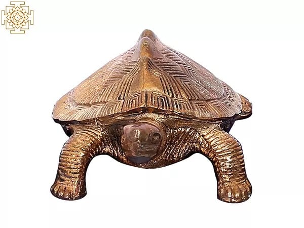 3'' Small Bronze Tortoise | Madhuchista Vidhana (Lost-Wax) | Panchaloha Bronze from Swamimalai