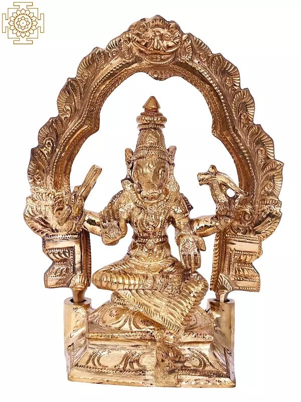 7" Goddess Varahi | Madhuchista Vidhana (Lost-Wax) | Panchaloha Bronze from Swamimalai