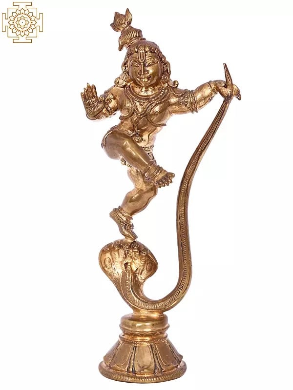 7" Kalinga Krishna | Madhuchista Vidhana (Lost-Wax) | Panchaloha Bronze from Swamimalai
