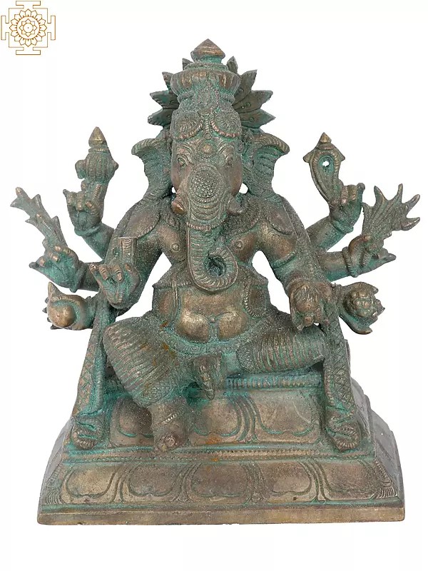 7” Taruna Ganapati Bronze Statue | Madhuchista Vidhana (Lost-Wax) | Panchaloha Bronze Swamimalai