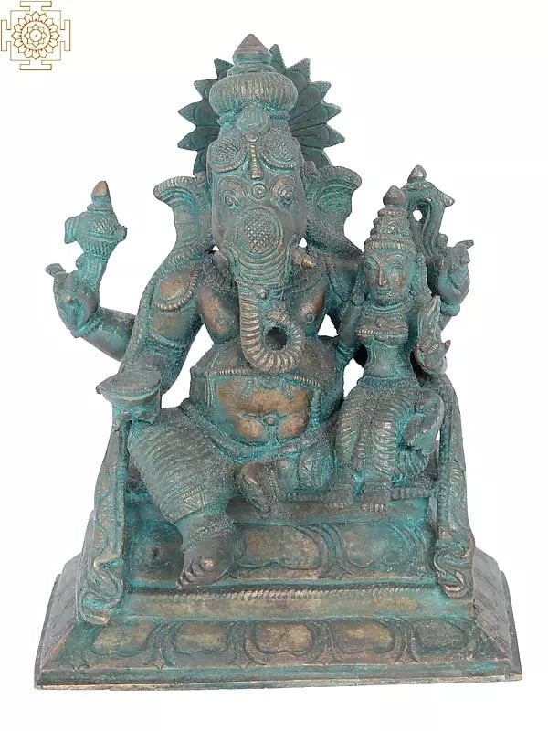 7" Vara Ganapati Bronze Statue | Madhuchista Vidhana (Lost-Wax) | Panchaloha Bronze from Swamimalai