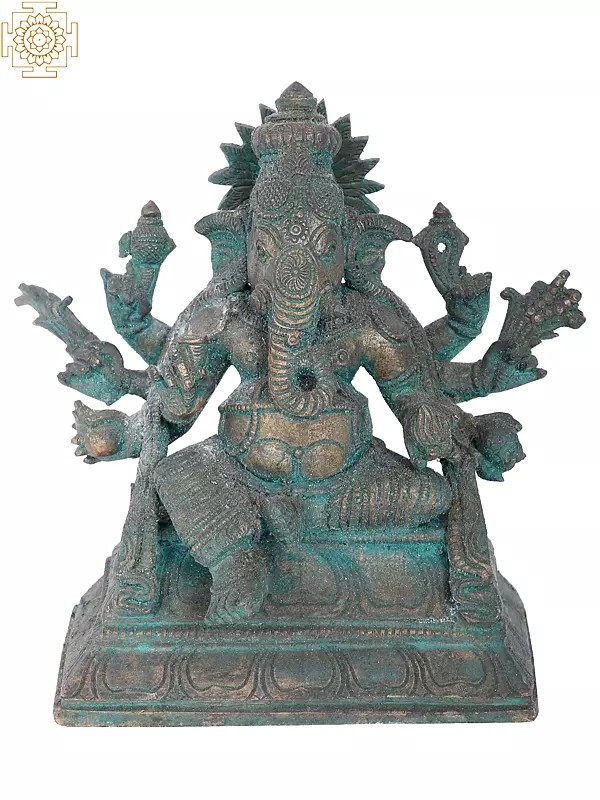 7" Taruna Ganpati Bronze Idol| Madhuchista Vidhana (Lost Wax) | Panchaloha Bronze from Swamimalai