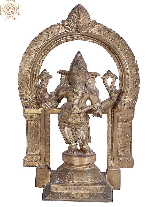 22'' Ekadanta Ganapati Bronze Statue | Madhuchista Vidhana (Lost-Wax) | Panchaloha Bronze from Swamimalai