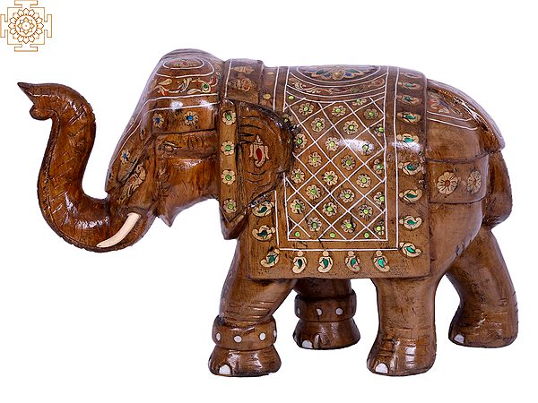 10" Shivani Wood Elephant