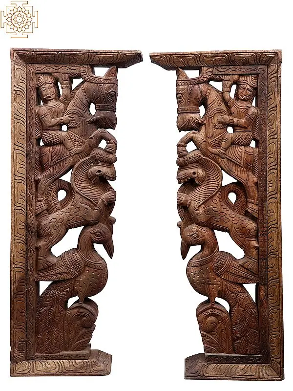 36" Large Wooden Brackets (Pair)