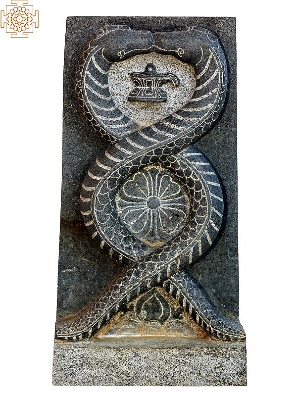 19" Entwined Serpents with Linga