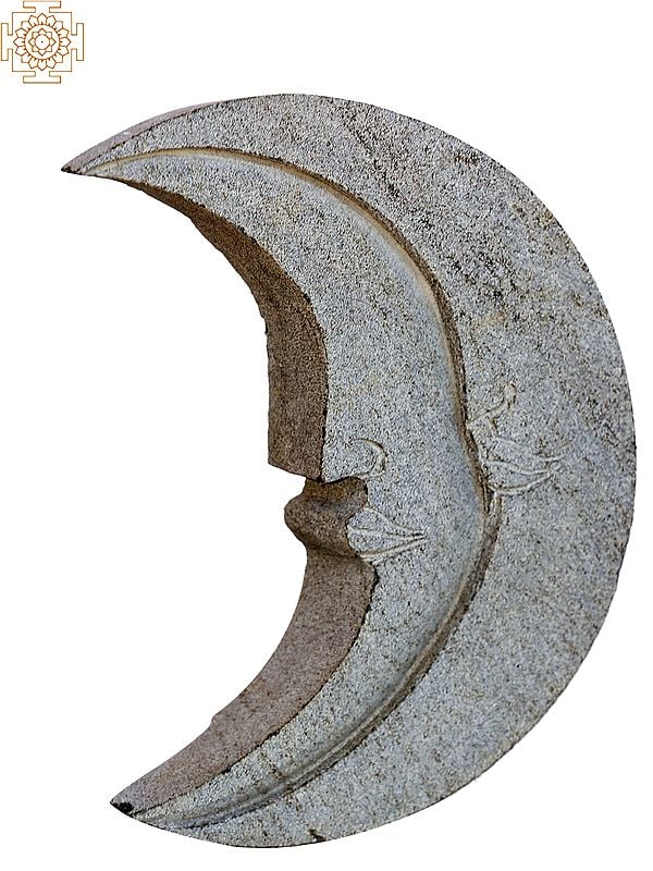 17" Opposite Crescent Moon Face