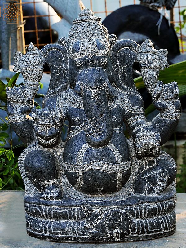 23" Sitting Vighnaharta Ganesha