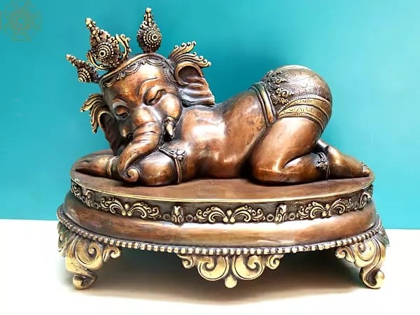 8" Baby Ganesha From Nepal