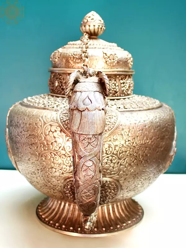 18" Kettle from Nepal Exotic India Art