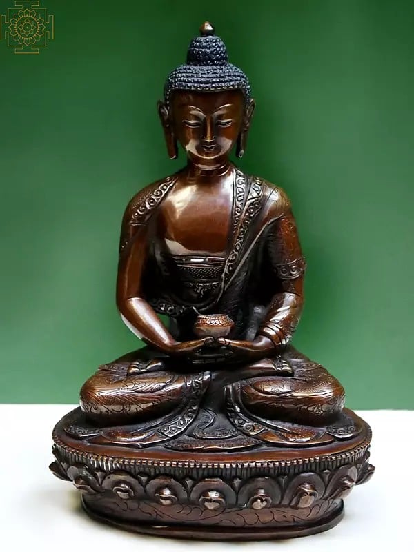 8" Lord Buddha in Dhyana Mudra from Nepal