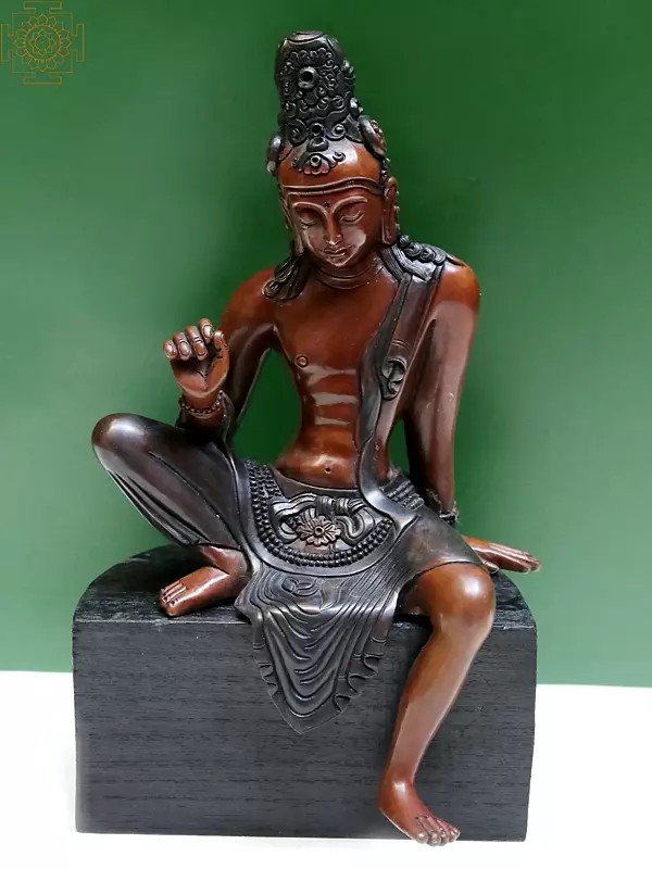 8" Avalokiteshvara Copper Figurine from Nepal