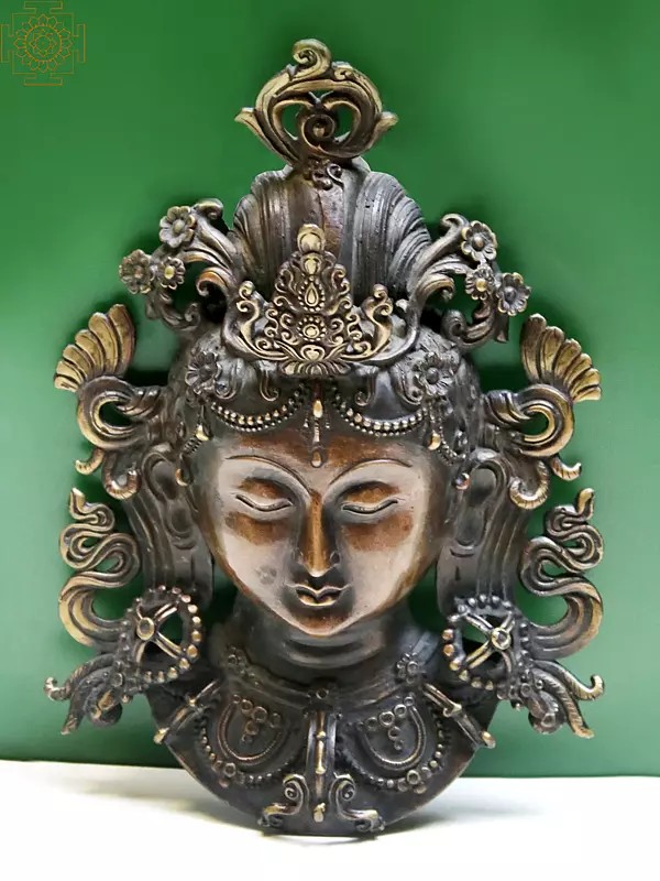 8" Goddess Tara Mask From Nepal