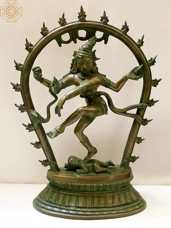 12" Nataraja Brass Statue | Dancing Lord Shiva Idol