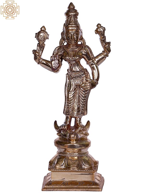 6" Bronze Standing Goddess Durga