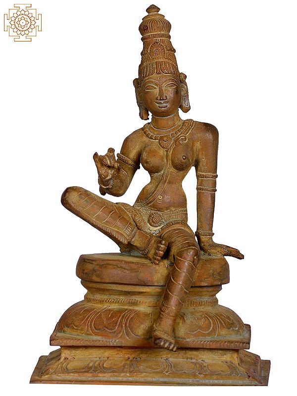 6" Devi Uma Bronze Sculpture (Bhoga Shakti)
