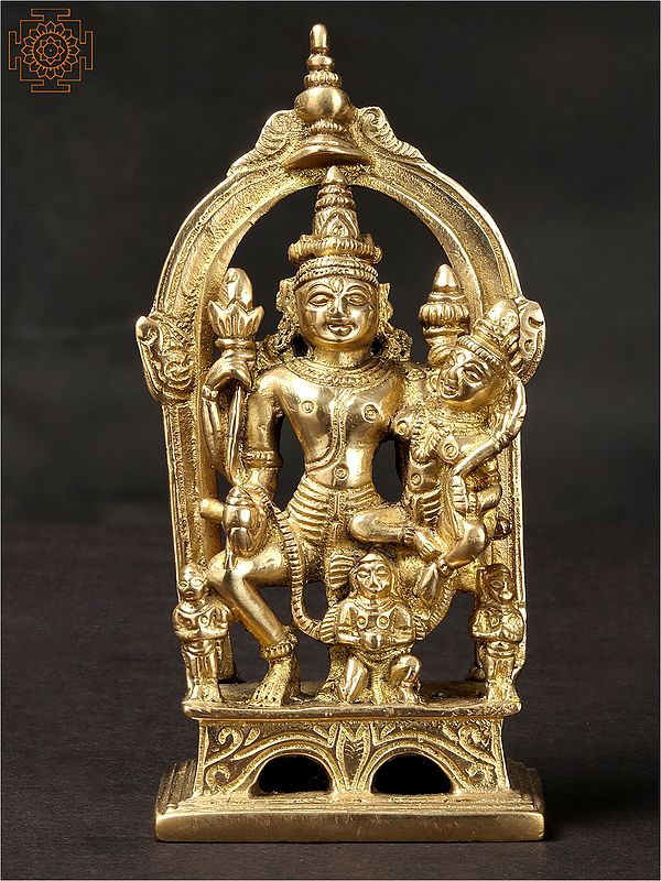 5'' Lakshmi Narayana With Arch | Brass Statue