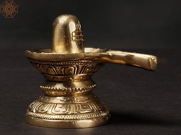 3'' Small Shiva Linga | Brass Statue