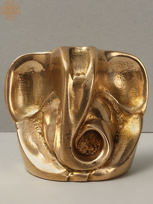 Small Good Luck Ganesha in Brass