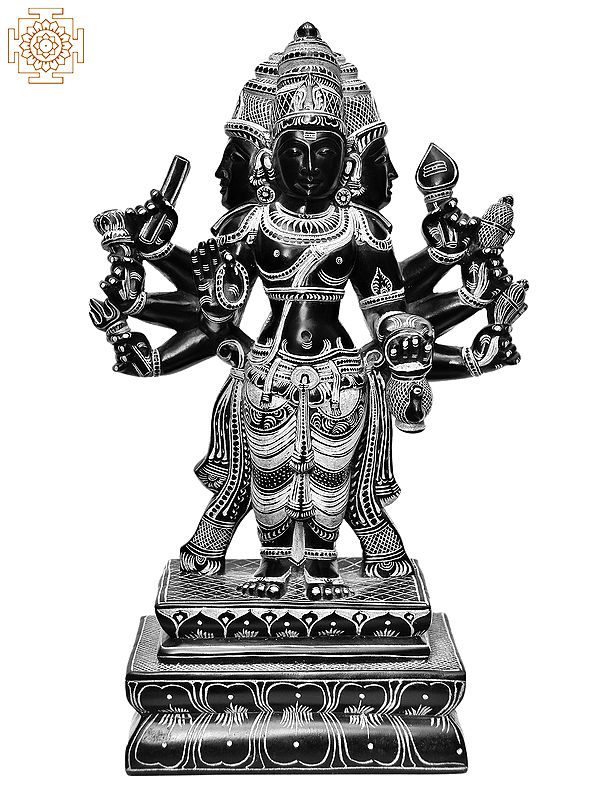 15'' Lord Brahma : Creater Of Universe | Stone Statue