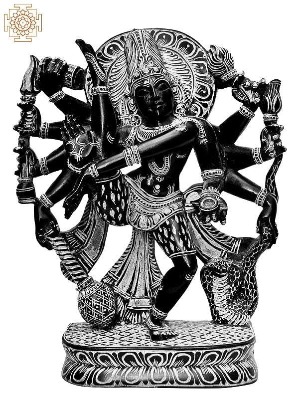 10'' Shiva Tandava (Dancing Shiva) | Stone Statue