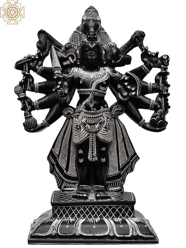 12" Standing Panchamukhi Lord Hanuman