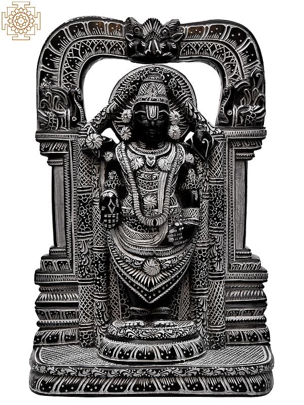 8" Standing Tirupati Balaji with Kirtimukha Arch