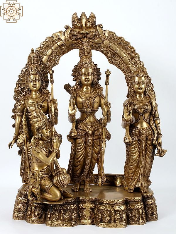 25'' Ayodhaya Rama Darbar | Brass
