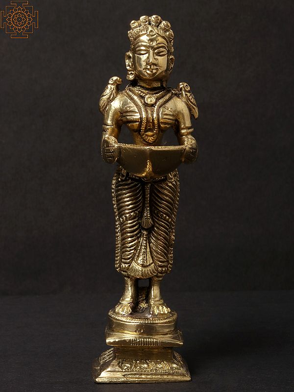 Fine Paavai Vilakku (Deep Lakshmi) | Brass