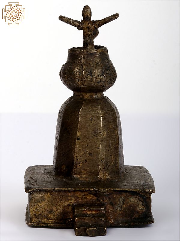4" Small Bronze Temple of Tulsi | Collective Item