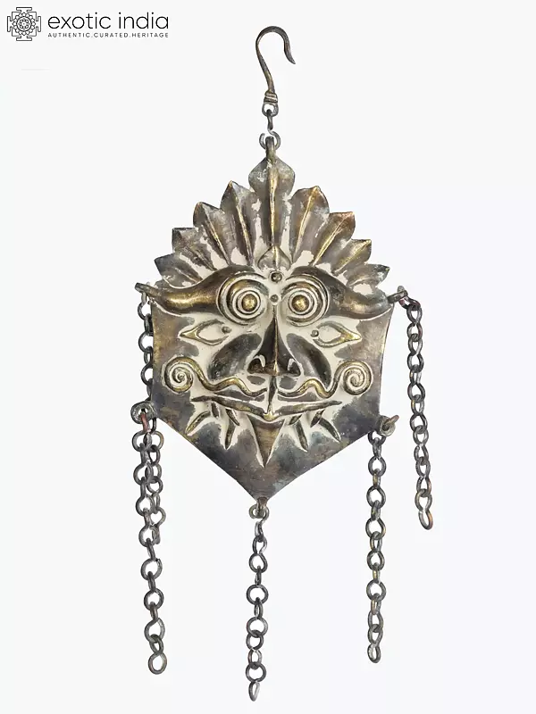 Brass Hanging Kirtimukha with Chain