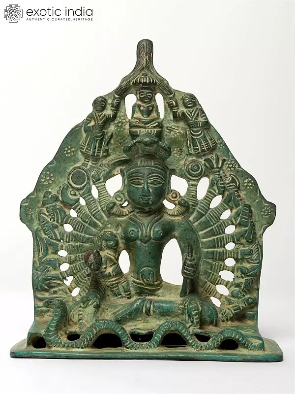 6" Small Brass Deity Jain Statue