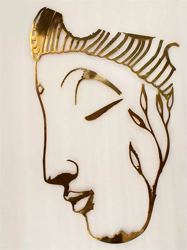 37" Large Buddha Face Wall Decor