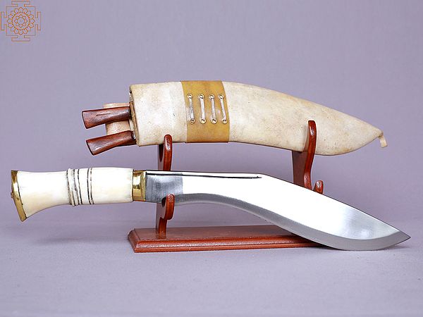 15" Bhojpuri Bone Handle Khukuri From Nepal