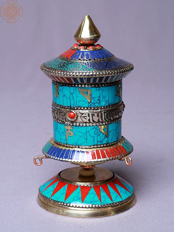 5" Stone Setting Mane (Prayer Wheel) | Made In Nepal