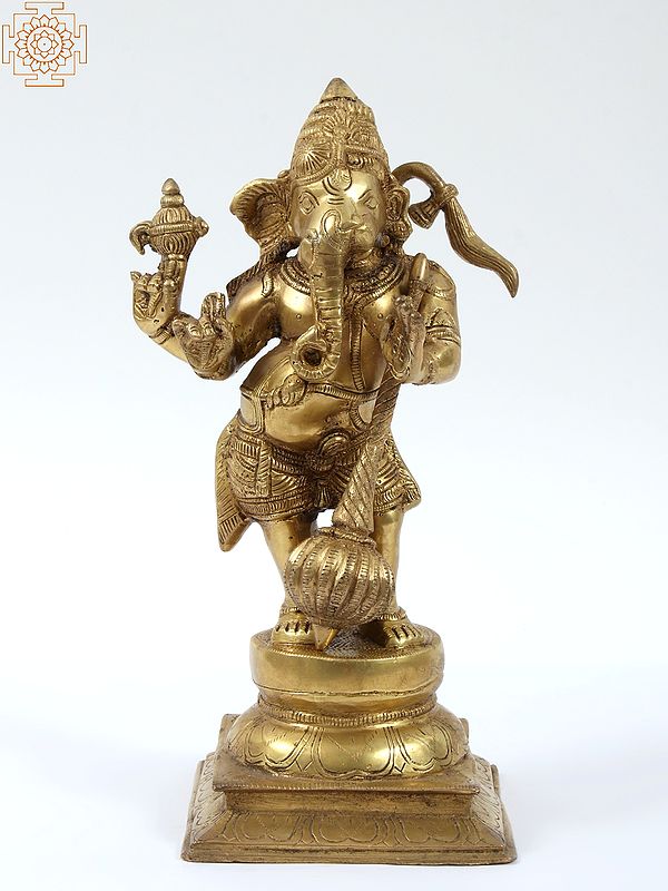 12" Brass Adhyantha Prabhu Statue (Lord with No Beginning or End)