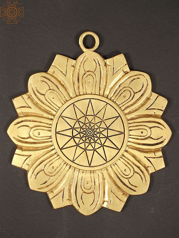 9" Brass Tantra Wall Hanging